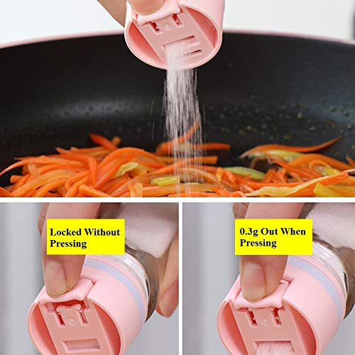 Salt and Sugar Dispenser, Ashero Accurate Control Spice Jar, Sugar Container for Food/BBQ/Cooking, 3.2oz - Thumbnail 3