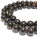 ABCGEMS Hand-Cut Blackest-Black Ebony Wood Beads- Cut from Mature Tree Aged 50+ Years (Authentic Artisan Craftsmanship- Not Mass-Produced) Subtle Wood Aroma - Smooth Round 6mm Tiny