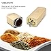 Easy Grinder Electric Spice Herb Grinder and Dispenser with Replacement Blades 2.5g Storage Chamber, Adjustable Magnetic Swing Tip, Rechargeable Battery, USB cord, and Cleaning Brush Gold