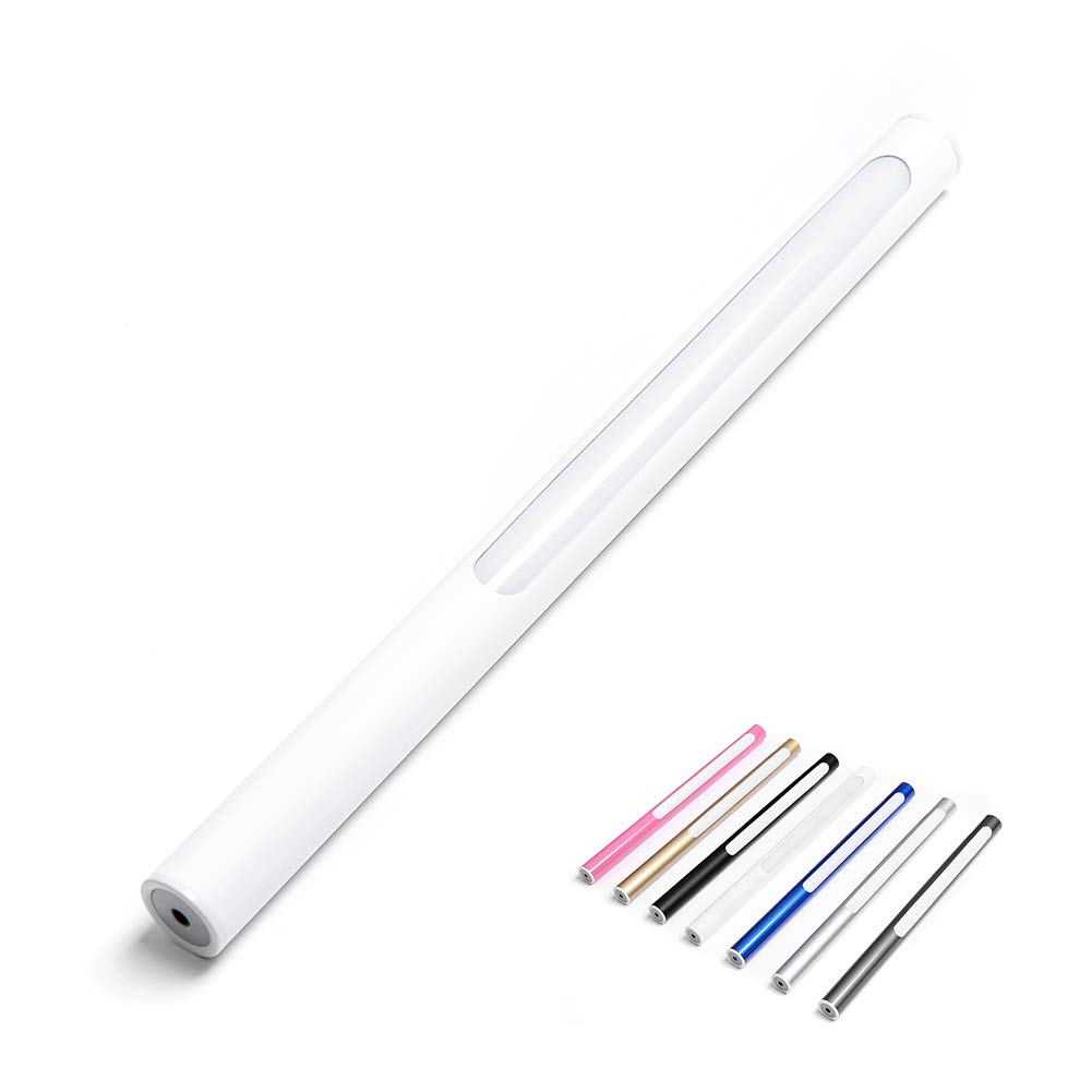 Rechargeable LED Wardrobe Light Stick-on Anywhere Under Cabinet Lighting - Waterproof, Adjustable level brightness,Portable Moving Light (White)