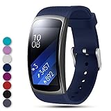 Feskio for Samsung Gear Fit2 PRO / Fit2 SM-R360 Replacement Watch Band Strap, Soft Silicone Wristband Straps Sport Band Bracelet for Samsung Gear Fit2 Pro and Fit 2 SM-R360 Smartwatch