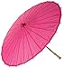 Luna Bazaar Fuchsia Pink 32 Inch Premium Paper Parasol