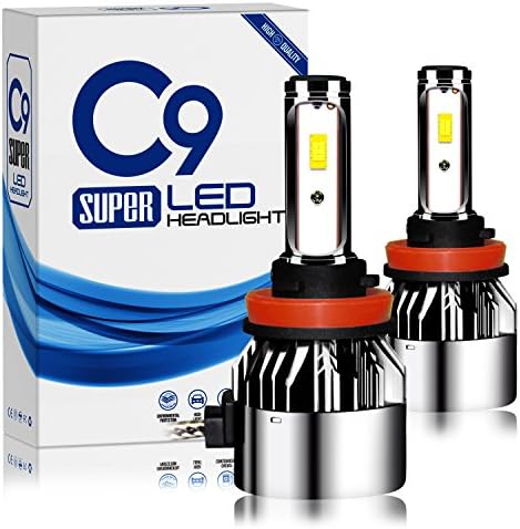 Treedeng H11 (H8 H9) LED Headlight Bulbs All-in-One Conversion Kit, Turbo Heat Dissipation, 72W 8000LM 6000K, IP68 Waterproof, 2 Year Warranty