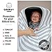 Nursing Breastfeeding Cover 5-in-1 Multi-Use Scarf – Breathable Stretchy Fabric – Convertible Nursing Cover, Baby Car Seat Canopy, Infinity Scarf – Breastfeeding Cover for Boys & Girls Stripe