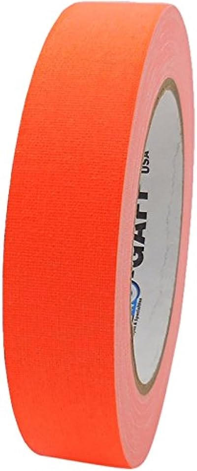 Pro-Gaff RS127OR24X25 Fluorescent Matt Cloth Tape 24 mm x 25 yd Orange