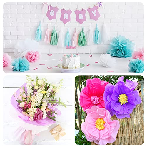 Koogel Tissue Paper Bulk, 330 Sheets Gift Wrapping Paper Craft Tissue Paper 20 Colors 13.7 x 9.8 Inch for Holiday Birthday Gift Wrapping DIY Project