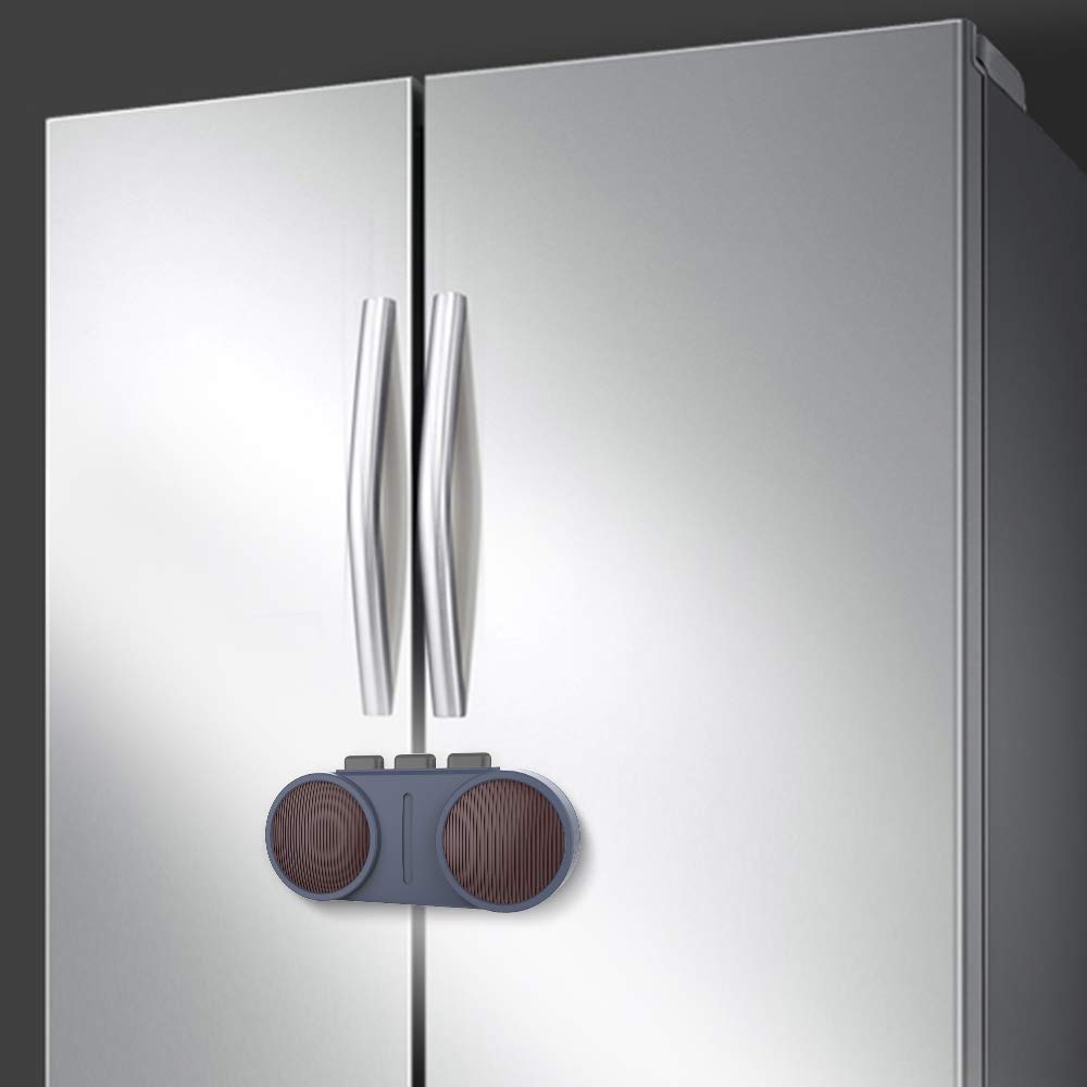 EUDEMON Baby Safety French Fridge Door Lock Freezer Refrigerator Lock Cabinet Cupboard Lock for Childproof & Pet Proofing Easy to Install and Use Adhesive no Tools Need or Drill (Blue, 1 Pack)