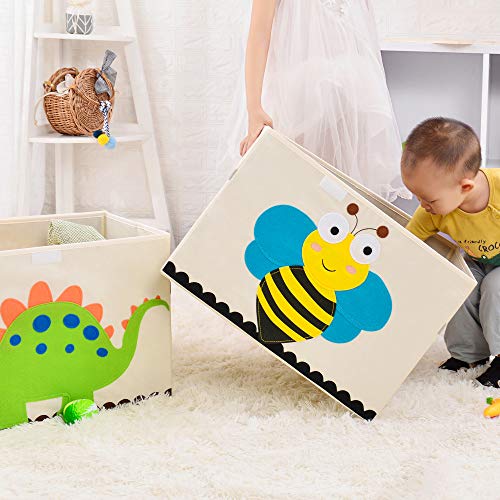 Bagnizer Large Toy Storage Bin with Fliptop Lid Oxford Fabric Foldable