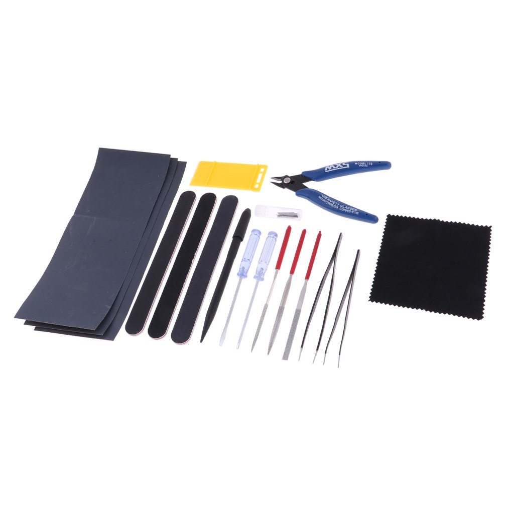 Fityle 17x Professional Military Model Making Tools Set Kit Polished