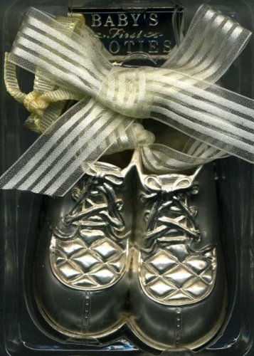 Russ Baby Precious Keepsakes Silverplated Booties~Baby's First Booties