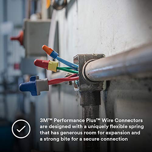 3M Performance Plus Wire Connector, Flexible Steel Spring Connectors