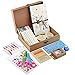 Gotideal DIY Scrapbook Album Craft Paper Wedding and Anniversary Photo Album Family Scrapbook with Photo Album Storage Box , DIY Accessories Kit and Scrapbooking Supplies (Deer Pattern)…