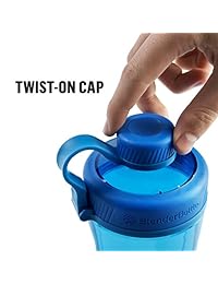 BlenderBottle C01955 Radian Tritan botella mezcladora, cian, 32 onzas, 32 onza, Negro