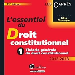 L' essentiel du droit constitutionnel