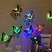 1 Set (10Pcs) Wall Stickers,3D LED Lights Home Decoration - Removable Butterfly Decal DIY With 3Pcs LR41 Electronic (Colorful)