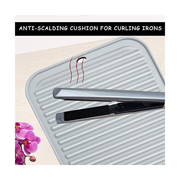 Heat-Resistant-Mat-for-Hair-Straighteners-Silicone-Hair-Straightener-Heat-Mat-High-Temperature-Proof-Mat-for-Curling-Wands-Heat-Protection-Mat-for-Home-Salon-Styling-Tools Heat Mat for Hair Straighteners, Silicone Heat Resistan Mat for Curling Wands, Heat Proof Mat Straighteners High…