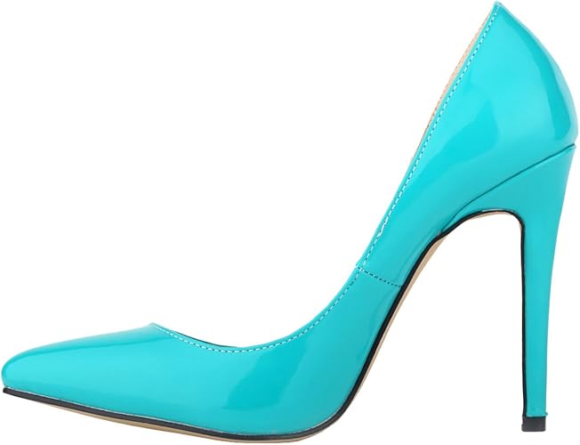 neon blue heels