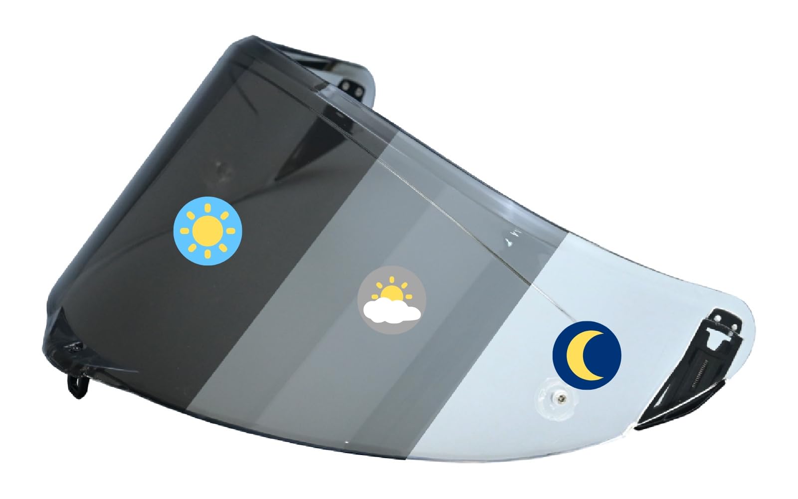 Photo 1 of Logto Photochromic Visor Compatible With PISTA GP RR,Corsa-R Helmet Transition Face Shield (PISTA GP RR,Corsa-R Clear To Smoke)