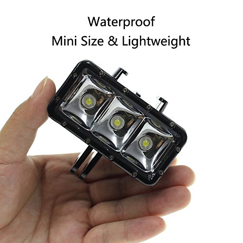 SHOOT-Waterproof-Underwater-Diving-Light-LED-Video-Night-Light-Rechargeable-1200mAh