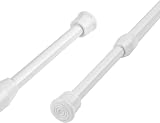 FRENESSA Aluminium Extendable Curtain Rod 40-72cm, 1.3cm Diameter view 1