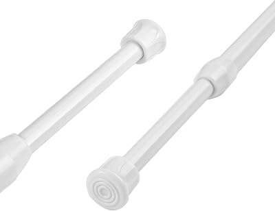 FRENESSA Aluminium Extendable Curtain Rod 105-190cm 1.6cm Diameter