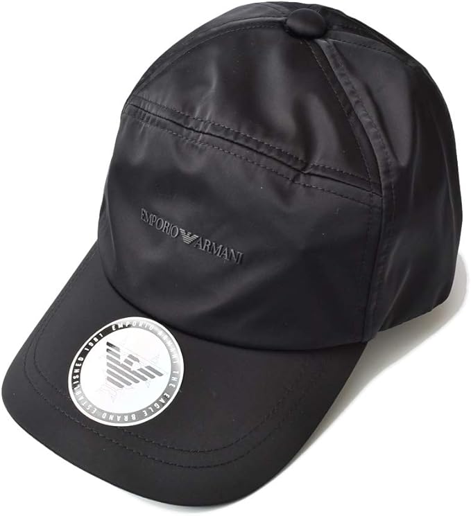 Amazon エンポリオアルマーニ キャップ 帽子 Emporio Armani メンズ ベースボールキャップ ロゴ ブラック 9a558 000 並行輸入品 キャップ 通販