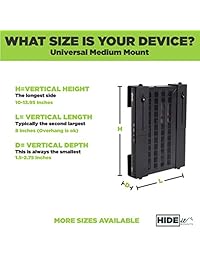 hideit uni m ajustable set top box Mount, PS3 Slim Bracket, cable Box Almacenamiento, receptor de satélite, DVR de seguridad estante   fabricado en Estados Unidos por los Líderes en componente Soluciones de montaje