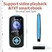 Niusute Mp3 Player with Bluetooth 16GB Music Player Support up to 64GB-Blue