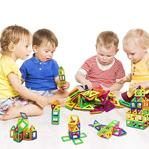 image for HENSUN Magnetic Blocks Building Set for Kids, Magnetic Tiles Education