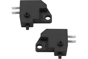 GETFAY Motorcycle Front Brake Light Stop Switch, Square Type Pump Brake Right Disc Brake Switch, Handlebar Switch Replaceable Parts Accessories, Universal for Most Cars (Black)