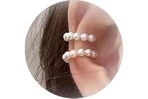 FRODETE Ear Cuff Earrings for Women Gifts Trendy Stuff Chunky Ear Cuffs Non Piercing Clip On Huggie Hoop Earrings Cartilage Helix Earring Set Jewelry Gifts