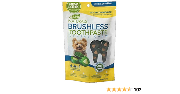 breathless toothpaste chews dogs