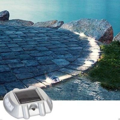 8 Pack Solar LED Markers for Pathway Driveway Lights Dock Path Step Road Safety