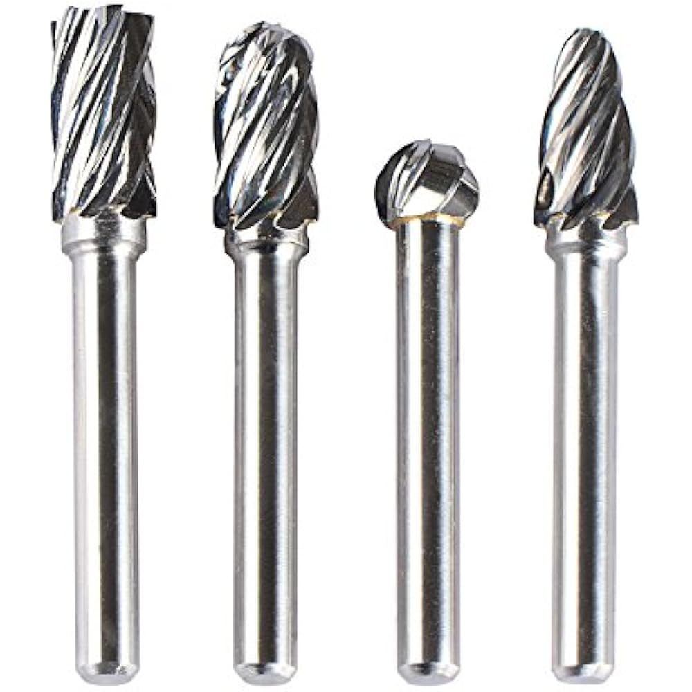 Carbide Rotary Burr For Aluminum Cutting (NonFerrous) 1/4 Inch Shank