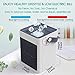 DOUHE Air Cooler with Ice Tray, Mini Portable Air Conditioner Fan Personal Noiseless Evaporative Air Humidifier for Home Room Office Desktop Nightstand White