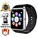 Smart Watch GT08 Bluetooth with 16GB SD Card and SIM Card Slot for Android Samsung S5 S6 Note 4 5 HTC Sony LG and iPhone 5 5S 6 6 Plus Smartphones (Sliver)