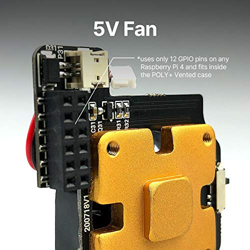 Argon Mini Fan for Raspberry Pi 4 with Builtin Heatsink ONOff