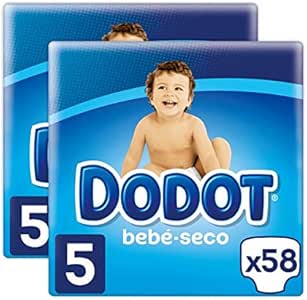 CAJA PAÑALES DODOT TALLA 5 (116 Unidades/DE 11 a 17 KG): Amazon.es: Bebé
