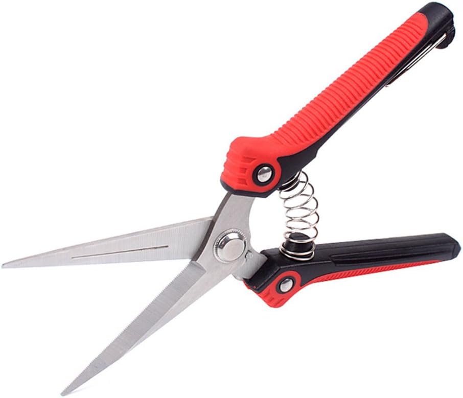 CooTie Micro-Tip Rose Pruning Snip Leaf Trimmer, Gardening Hand Pruning Shear with Straight Stainless Steel Blades