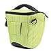 Evecase DSLR Camera Nylon Holster Case/Bag - Light Green for Canon SL2, SL1, T7i, T6, T6i, T6s, T5i, T5, T4i, T3i, T3, T2i, 77D, 80D, 70D, 60D and more Digital Cameras