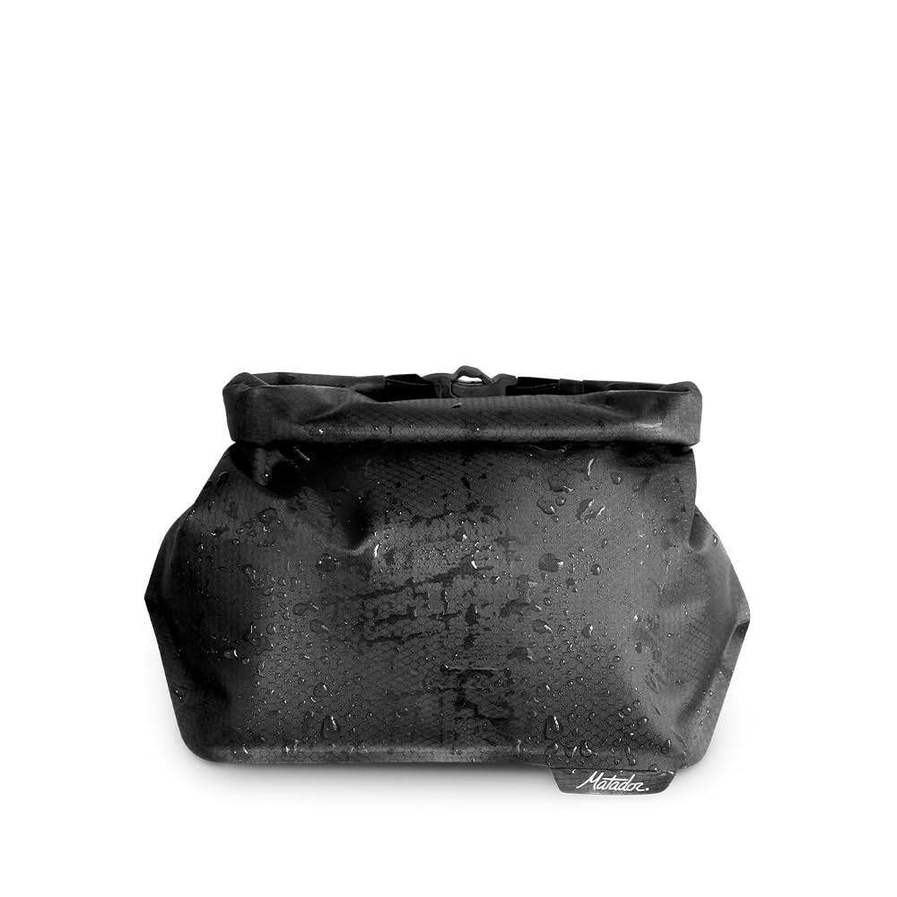 Matador Waterproof Toiletry Case - Leakproof & Waterproof Wash Bag; Dry Through Pouch Bag with Flat Bottom Design; Travel Bag for Toiletries, Makeup, Cosmetics, Home Office