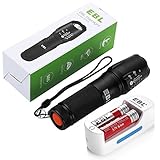 EBL 839 Battery Charger and 2 packs 3.7V 18650 Rechargeable Batteries with LED Tactical Flashlight