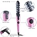 Electric Hair Spiral Curler Deep Waver Curling Iron Wand Hot Tool,BlueTop (Purple)