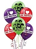 One Direction ~ 1D Latex Balloons (6ct) by Amscan