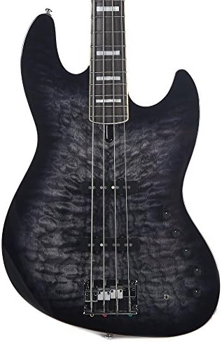 Sire Marcus Miller V9 Swamp Ash/Qulted Maple 4-String Bass Transparent Black Satin