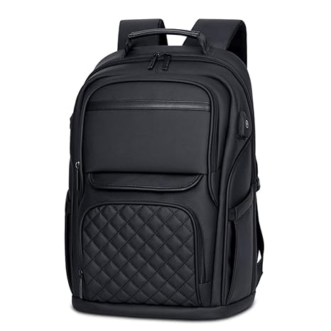 WWHLL 15,6-Zoll-Laptoprucksack, Wasserdichter Funktionsrucksack Für Herren USB Aufladbare Reiserucksacktasche