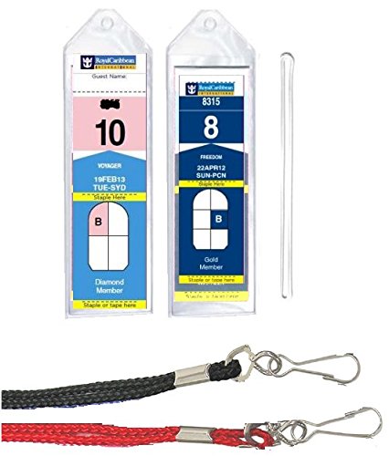 Cruise Ship Luggage Tags (Narrow) with 6" Loops for Royal Caribbean and Celebrity Cruise Ships By Easy Read Register (8)