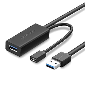 UGREEN USB 3.0 Active Extension Cable USB Repeater Cable Extender with Signal Amplifier Type A Male to Female Cord Superspeed 30 Feet/10M