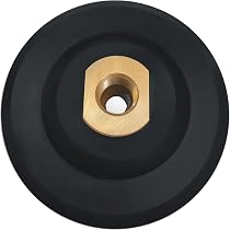 HO-ARYZ 3 Inch Rubber Backer Pad for Angle Grinder - Hook and Loop ...