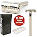 Gibson Premium Butterfly Double Edge Safety Razor With 10 Replacement Blades